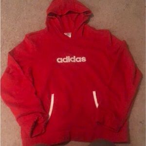 Red adidas hoodie